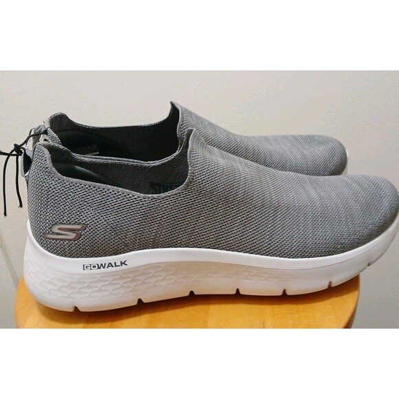 Skechers Air Cooled GoGA Mat Go Walk Stretch Men GRAY SLIP-ON Loafer Gray SZ-15 - Picture 7 of 16